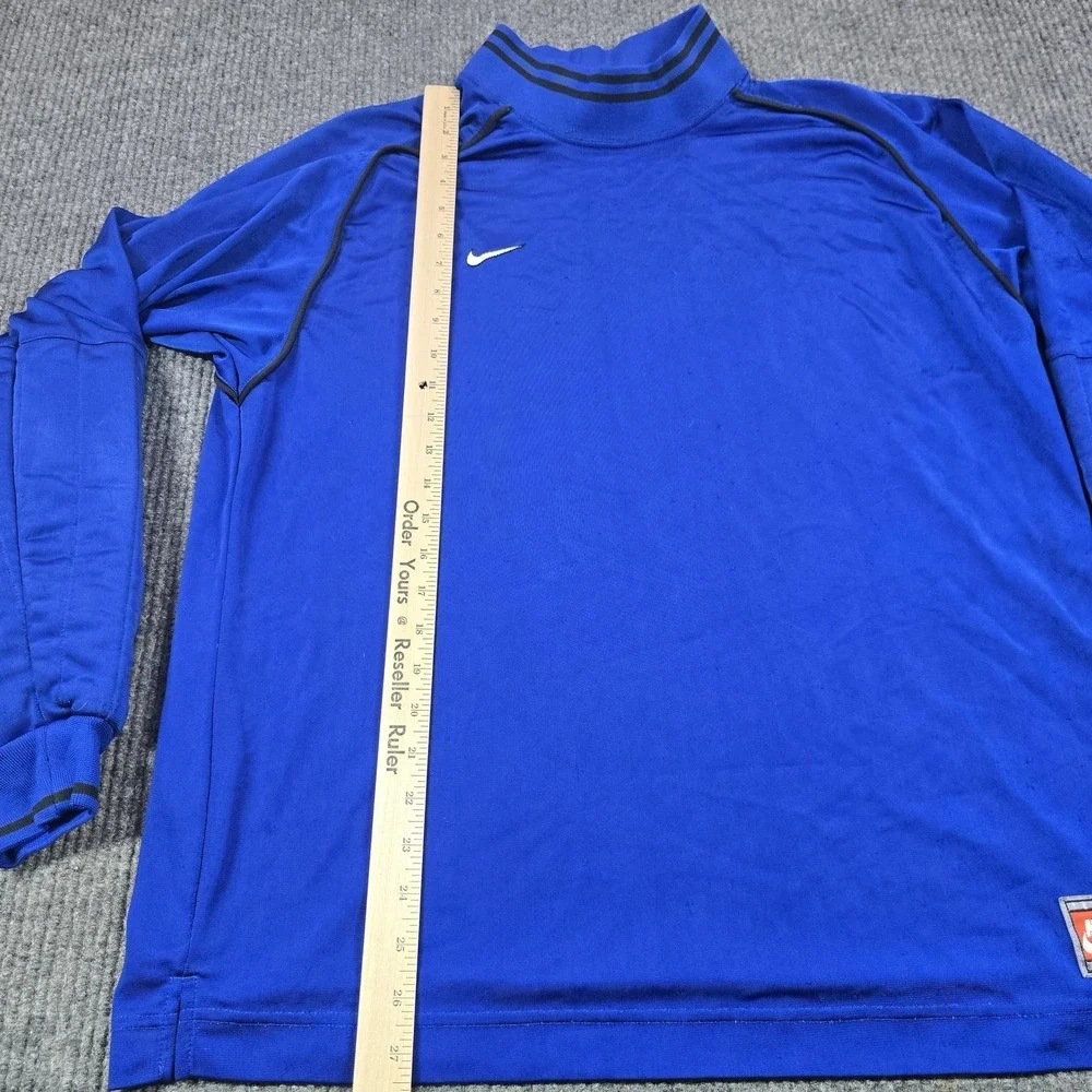 Vintage Nike Goalkeeper Jersey Mens‎ Medium Long Sleeve Padded Elbow Royal Blue